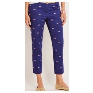 Vineyard Vines Embroudered Whale Crop Pants